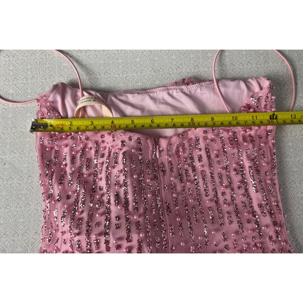Oh Polly Lunetta Pink Sequin Mini Dress - Picture 4 of 9